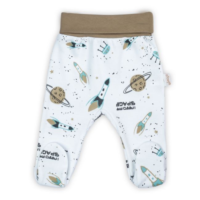 Pantalon bumbac 100% (182009) Colectia "Star" Alb Marimea 80 PMICNICOL-182009-80