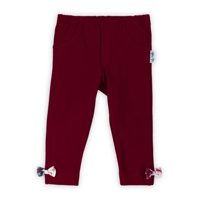 Pantalon cu fundite (180280) Colectia "Kate" 2021 Visiniu Marimea 110 PMICNICOL-180280-110