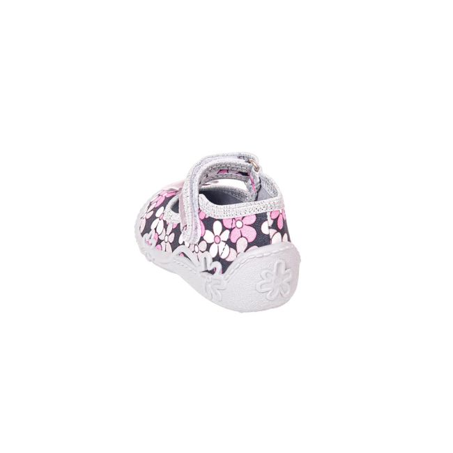 Pantofi cu interior de bumbac pentru fetite Vi-GGa-Mi Zosia Floricele marimea 22 PMICVGM.6ZOSIA.22