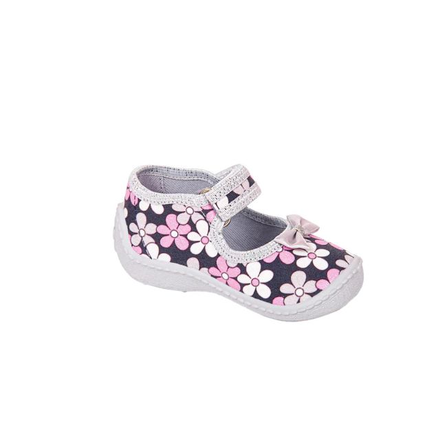 Pantofi cu interior de bumbac pentru fetite Vi-GGa-Mi Zosia Floricele marimea 26 PMICVGM.6ZOSIA.26