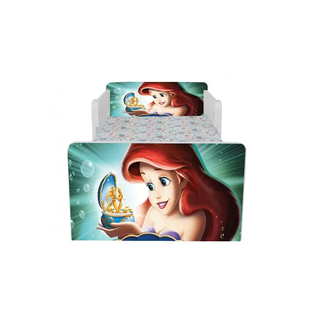 Pat Copii Ariel 2 Cu Paravane Dubla Protectie si Cu Saltea SafeNest 140x70 Cm  Ptv6888