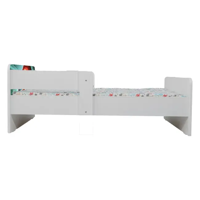Pat Copii Ariel 2 Cu Paravane Dubla Protectie si Cu Saltea SafeNest 160x80 Cm  Ptv6891