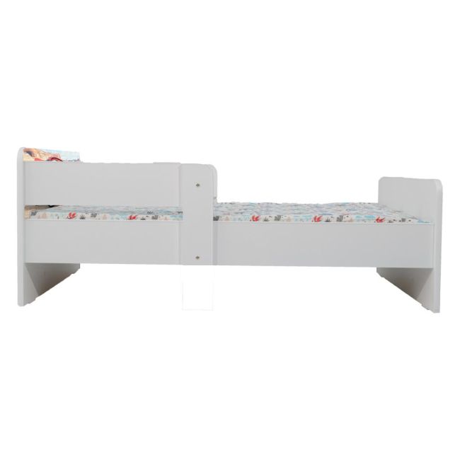 Pat Copii Cars Cu Paravane Dubla Protectie si Cu Saltea SafeNest 130x60 Cm  Ptv6967