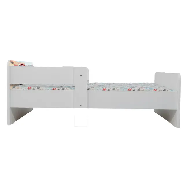Pat Copii Cars Cu Paravane Dubla Protectie si Cu Saltea SafeNest 140x70 Cm  Ptv6978