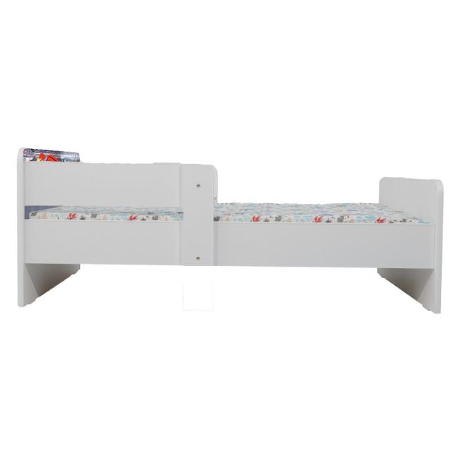 Pat Copii Cars 2 Cu Paravane Dubla Protectie si Cu Saltea Inclusa 140x70 Cm  Ptv6999