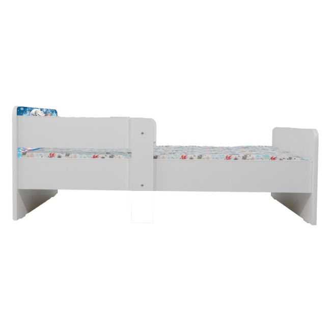 Pat Fete 2-12 Ani Cu Elsa Si Ana, Dubla Protectie, Saltea SafeNest de 160x80 Cm Ptv6840