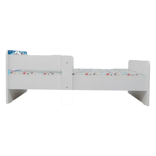 Pat Fete 2-12 Ani Cu Elsa Si Ana, Dubla Protectie, Saltea SafeNest de 160x80 Cm Ptv6840