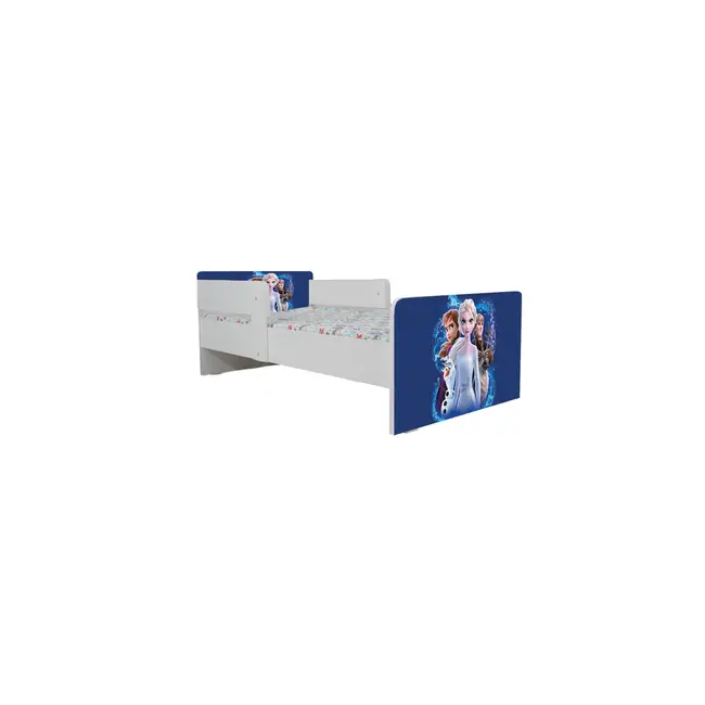Patut Pentru Fetite 2-6 Ani Frozen 4, Cu Dubla Protectie Si Saltea SafeNest de 130x60 Cm Inclusa Ptv7065