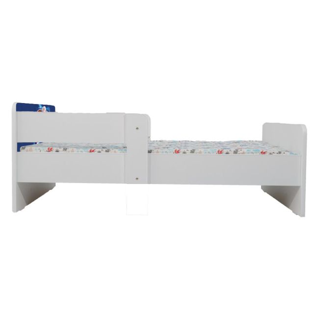 Pat Pentru Fetite 2-8 Ani Frozen 4, Cu Dubla Protectie Si Saltea SafeNest de 140x70 Cm Ptv7073