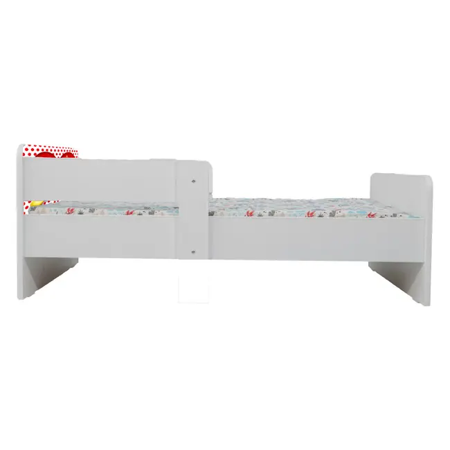 Pat Pentru Fete Si Baieti Cu Personajele Mickey Si Minnie, Cu Dubla Protectie/paravane + Saltea SafeNest 160x80 Cm Ptv7111