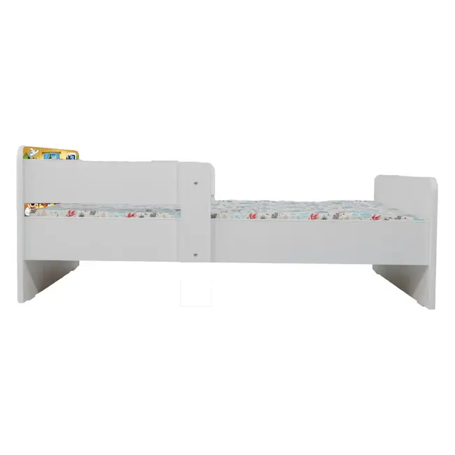 Pat Copii 2-16 ani Mickey Si Prietenii 2 Cu Paravane Dubla Protectie si Cu Saltea SafeNest 180x80 Cm  Ptv7149