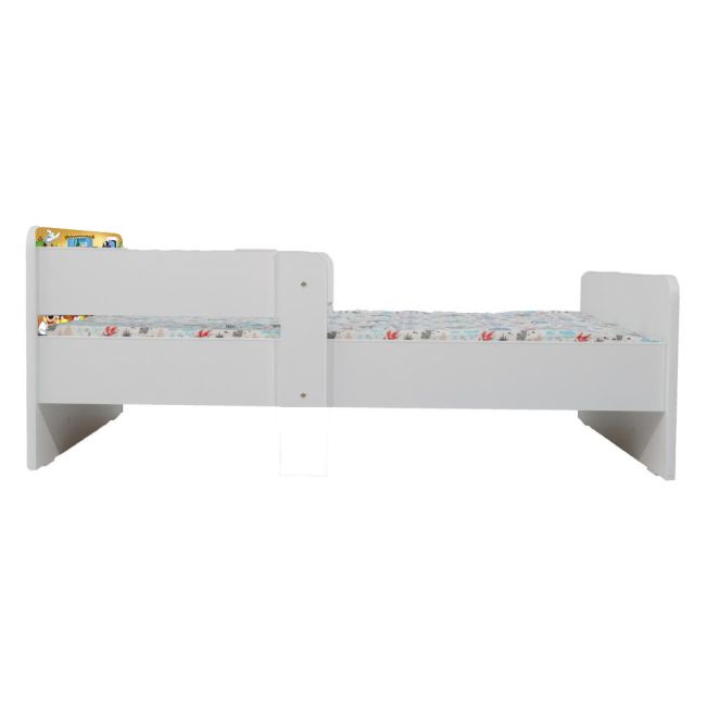 Pat Copii 2-12 ani Mickey Si Prietenii 2 Cu Paravane Dubla Protectie Cu Saltea SafeNest 160x80 Cm  Ptv7146