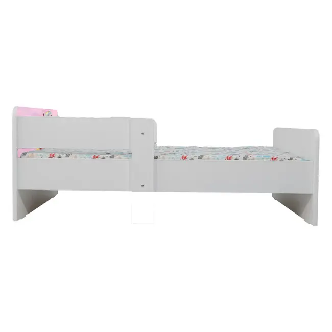 Pat Copii Paw Patrol Pink 2-16 ani Cu Paravane Dubla Protectie si Cu Saltea SafeNest 180x80 Cm  Ptv7199