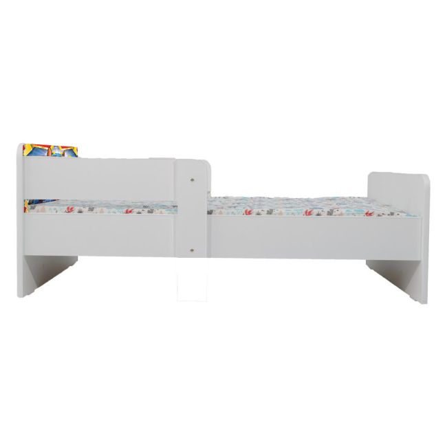 Pat Copii Paw Patrol Space Cu Paravane Dubla Protectie si Cu Saltea Inclusa 130x60 Cm  Ptv6705