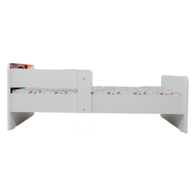 Pat Spiderman De Baieti Mai Mici 2-6 Ani, Cu Dubla Protectie, Cu Saltea Inclusa 130x60 Cm Ptv6687