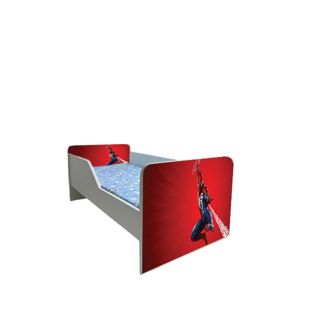 Pat Copii Spiderman 4 Model Sleepy 2-8 ani Cu Saltea Inclusa 140x70 Cm  Ptv6419