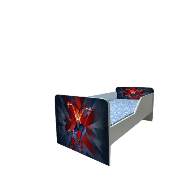 Pat Baieti 2-12 Ani Cu Spiderman 6, Model Sleepy, Saltea SafeNest 160x80 Cm Ptv6473