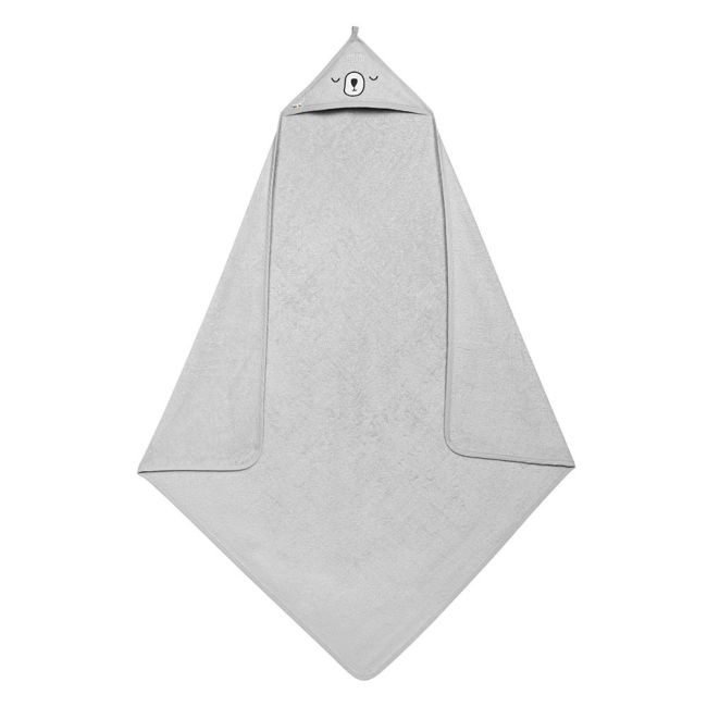 Prosop de baie cu gluga 100x100cm bumbac 100% Akuku Porc Spinos Gri PMICA0662