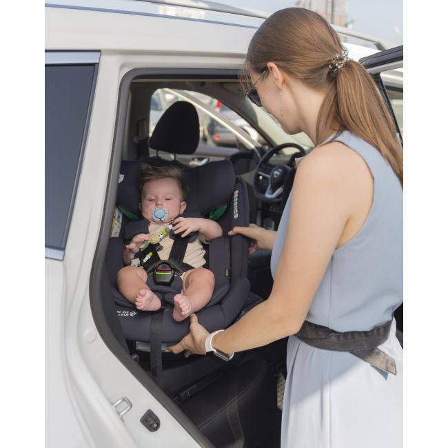 Scaun auto rotativ 360° SPS Carrello METEORIT i-SIZE R129/03 40-150 cm ISOFIX Carbon Grey PMICCRL-16001-CAGREY