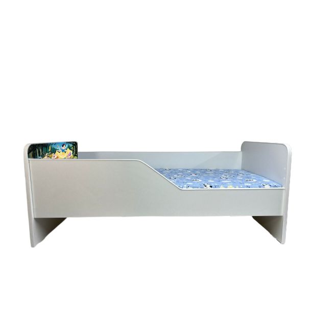 Pat Copii Alba Ca Zapada Model Sleepy 2-16 ani Cu Saltea SafeNest 180x80 Cm  Ptv5735