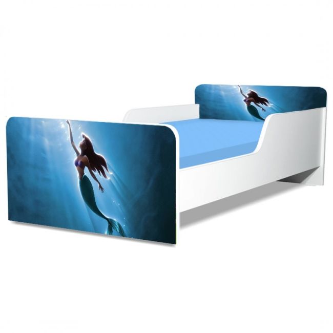 Pat Copii Ariel Model Creativ 2-12 ani Cu Saltea SafeNest 160x80 Cm Ptv4493