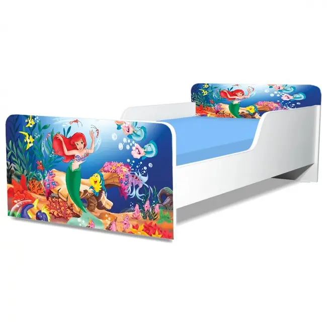 Pat Copii Ariel 2 Model Creativ 2-12 ani Cu Saltea SafeNest 160x80 Cm  Ptv4529