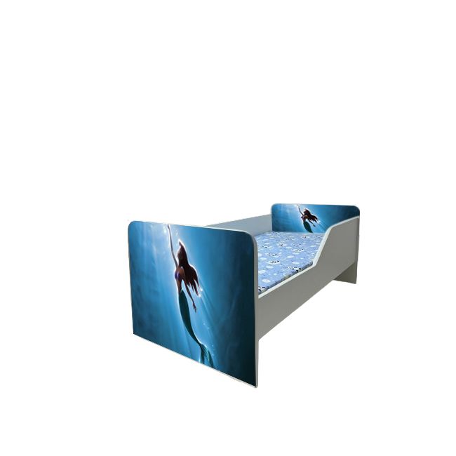 Pat Copii Ariel 2 Model Sleepy 2-6 ani Cu Saltea SafeNest 130x60 Cm  Ptv5773