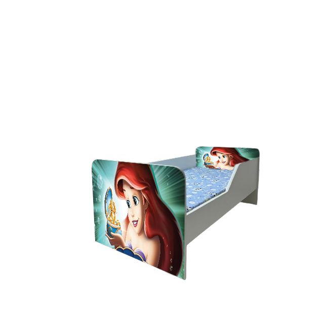 Pat Copii Ariel 3 Model Sleepy 2-6 ani Cu Saltea SafeNest 130x60 Cm  Ptv5803