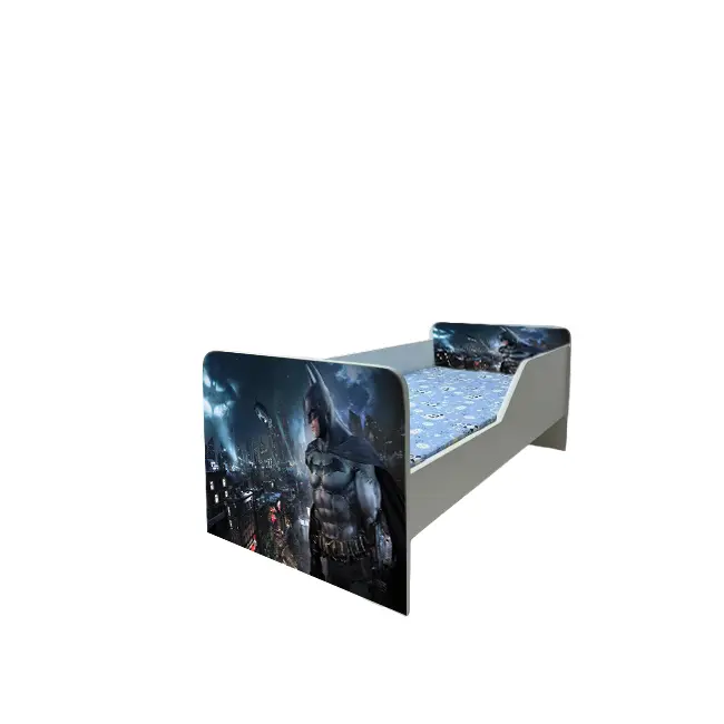Pat Copii Batman Model Sleepy 2-6 ani Cu Saltea SafeNest 130x60 Cm  Ptv5877