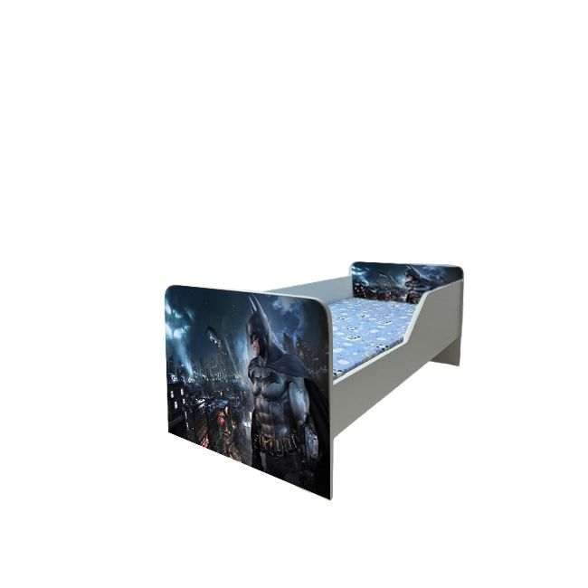 Pat Copii Batman Model Sleepy 2-16 ani Cu Saltea Inclusa 180x80 Cm  Ptv5896