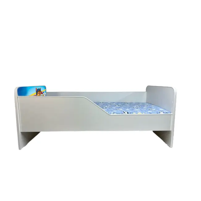 Pat Copii Paw Patrol Blue Model Sleepy 2-8 ani Cu Saltea SafeNest 140x70 Cm  Ptv5654