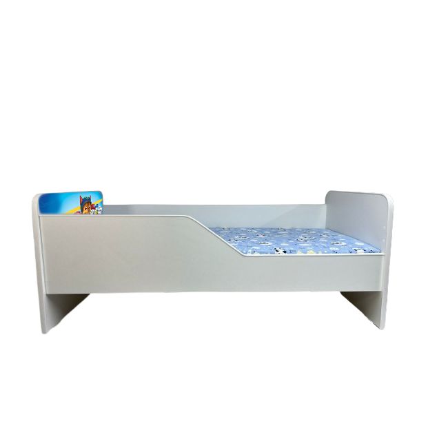 Pat Copii Paw Patrol Blue Model Sleepy 2-12 ani Cu Saltea SafeNest 160x80 Cm  Ptv5659