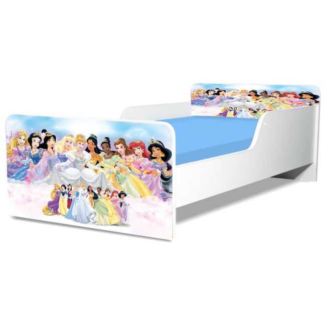Pat Copii Princess Model Creativ 2-16 ani Cu Saltea Inclusa 180x80 Cm  Ptv5383