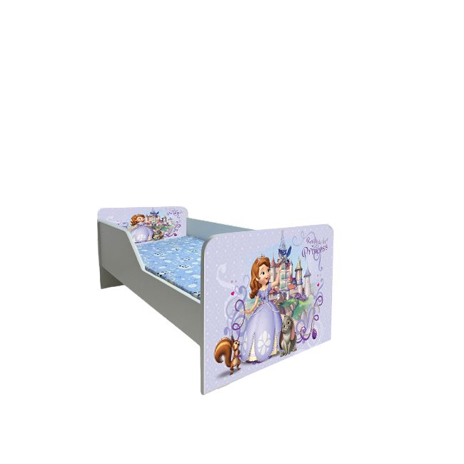 Pat Copii Sofia 1 Model Sleepy 2-12 ani Cu Saltea Inclusa 160x80 Cm  Ptv6276