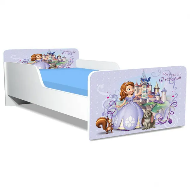 Pat Copii Sofia 2 Model Creativ 2-16 ani Cu Saltea SafeNest 180x80 Cm  Ptv5446