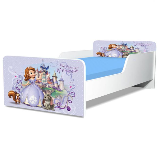 Pat Copii Sofia 2 Model Creativ 2-16 ani Cu Saltea SafeNest 180x80 Cm  Ptv5446