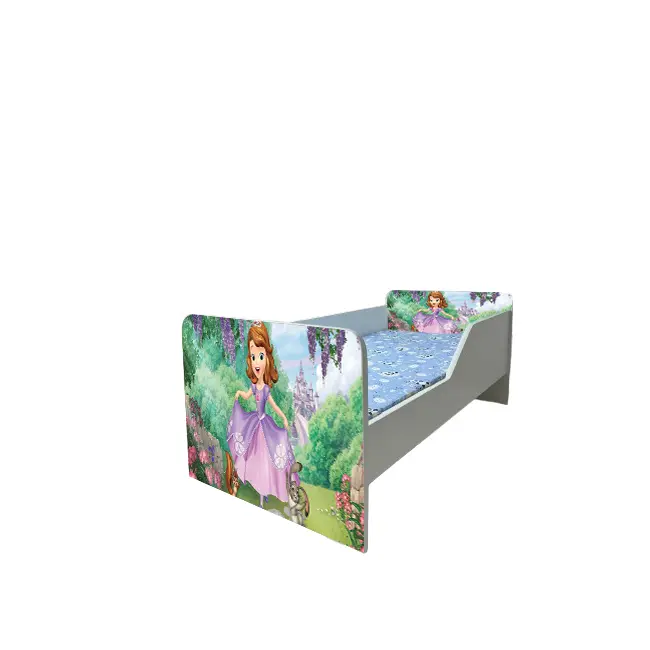 Pat Copii Sofia 3 Model Sleepy 2-6 ani Cu Saltea SafeNest 130x60 Cm Ptv6309