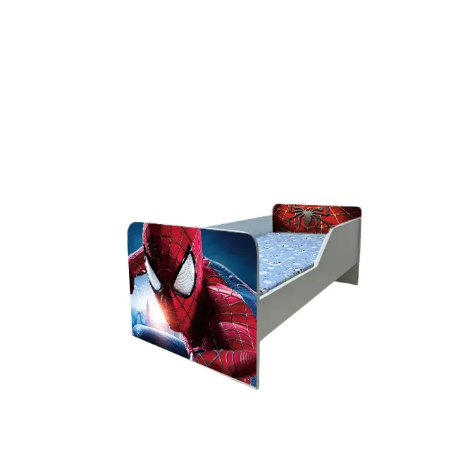 Pat Copii Spiderman Model Sleepy 2-8 ani Cu Saltea SafeNest 140x70 Cm  Ptv6340