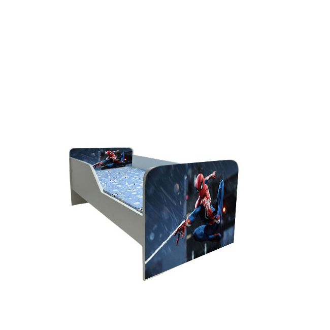 Pat Copii Spiderman 2 Model Sleepy 2-12 ani Cu Saltea SafeNest 160x80 Cm  Ptv6377