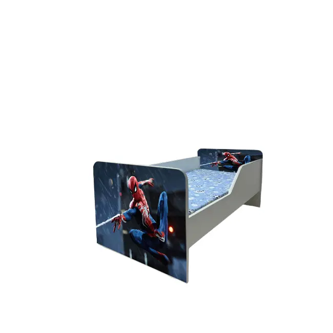 Pat Copii Spiderman 2 Model Sleepy 2-12 ani Cu Saltea SafeNest 160x80 Cm  Ptv6377