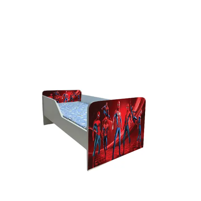 Pat Copii Spiderman 3 Model Sleepy 2-6 ani Cu Saltea SafeNest 130x60 Cm Ptv6388