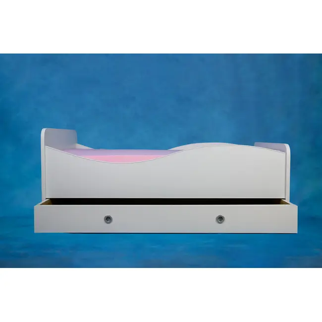 Pat pentru copii 2-12 ani Cenusareasa, cu saltea inclusa de 160x80 Cm Ptv4176