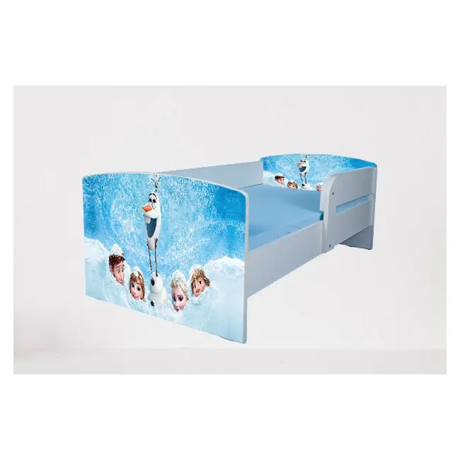 Patut fetite 2-6 ani Olaf 1, Cu Protectie si saltea de 130x60 Cm Ptv1772