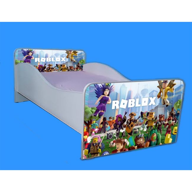Patut pentru baieti 2-6 ani Roblox, model cu saltea de 130x60 Cm Ptv2247