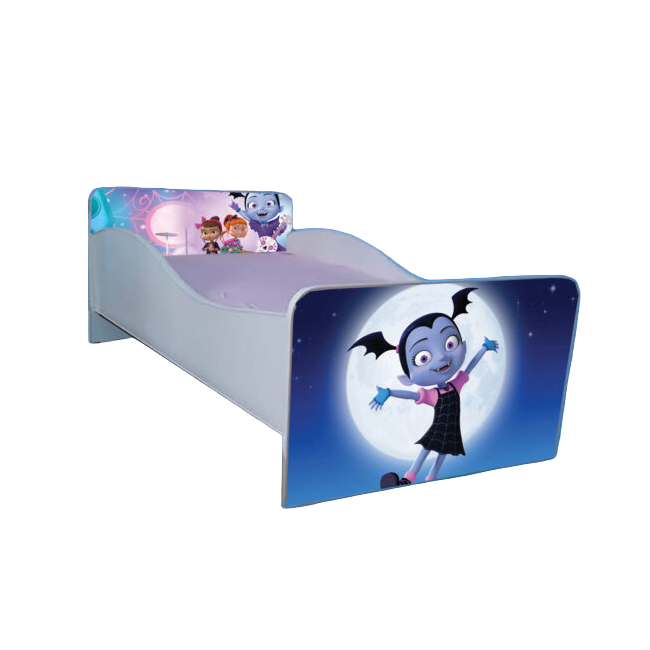 Patut pentru fetite 2-6 ani Vampirina, cu saltea inclusa de 130x60 Cm Ptv2143