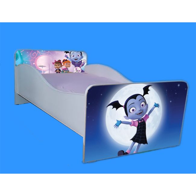 Pat pentru fete 2-16 ani Vampirina, model cu saltea de 180x80 Cm inclusa Ptv4113