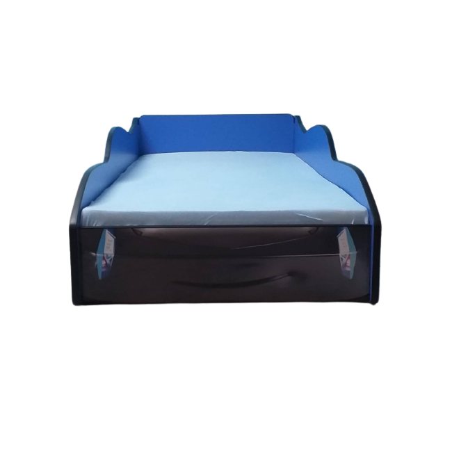 Pat Copii In Forma De Masina J.  Storm 2-16 ani Cu Saltea Inclusa 180x80 Cm  CMG4411