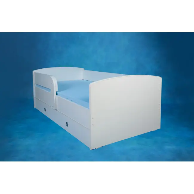 Pat pentru fete 2-6 ani Personalizat Minnie, Cu Protectie si saltea de 130x60 Cm Ptv2787