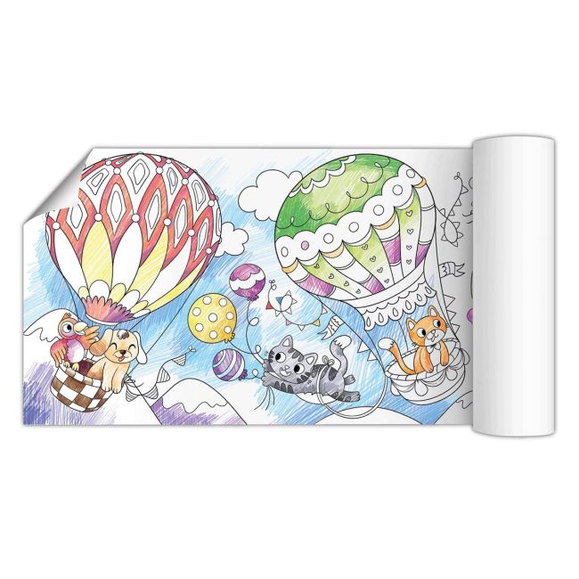 Poster de colorat - aventurile animalutelor