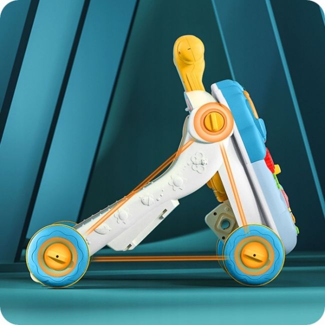 Antemergator 4 in 1 cu diverse activitati si sunete ricokids 781500 - albastru edeedi781500